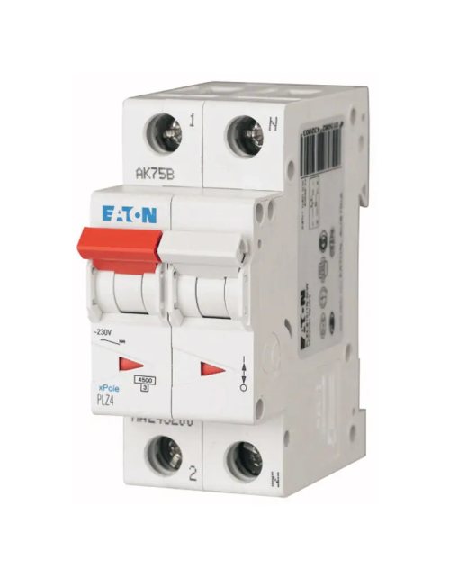 Kit Interruttori magnetotermici Eaton 10A 1P+N 4,5KA 2 moduli 243226