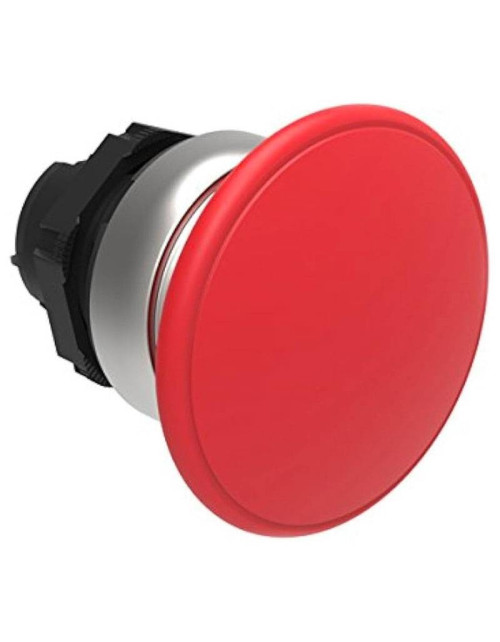 Bouton poussoir champignon à impulsion Lovato Platinum rouge LPCB6144