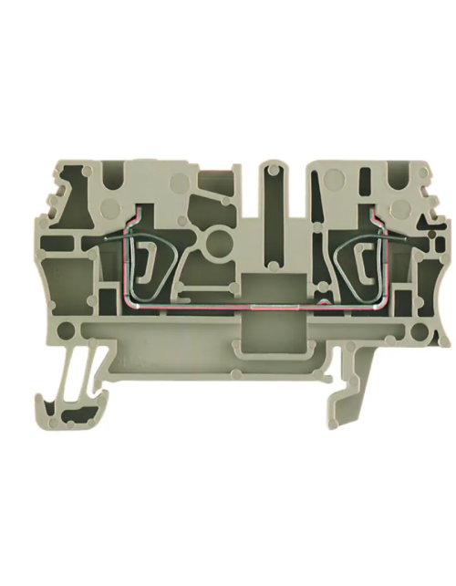 Morsetto Weidmuller componibile passante 2,5mmq con molla 1608510000