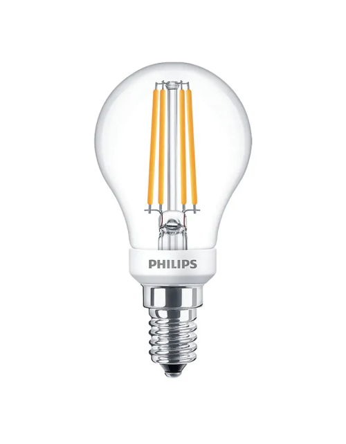 Ampoule sphère à filament LED Philips 5W Raccordement E14 2700K PHILEDLUS40E14D