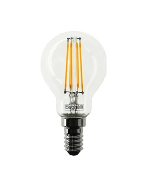 Beghelli esfera Zafiro bombilla LED E27 4W 2700K luz cálida 56423