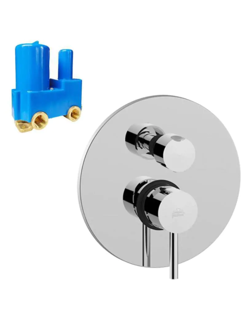 Built-in shower mixer Paffoni Stick diverter 3 outlets SK019CR