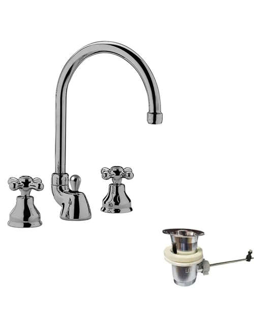 Mitigeur lavabo Paffoni Iris avec bec orientable chromé IRV057CR