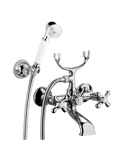 Paffoni Iris bath mixer with chromed hand shower IRV023CR