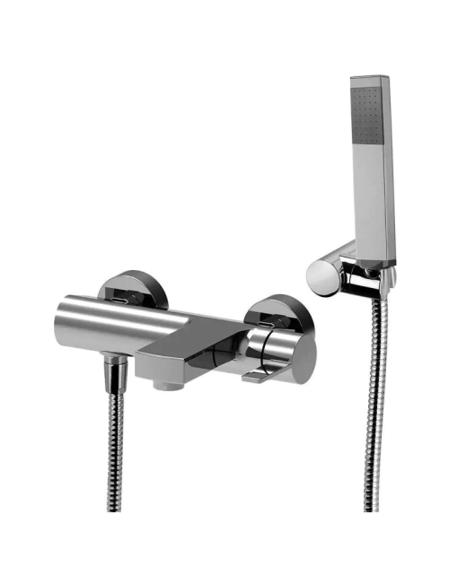 Paffoni Rock bathtub mixer with articulated wall support RO023CR