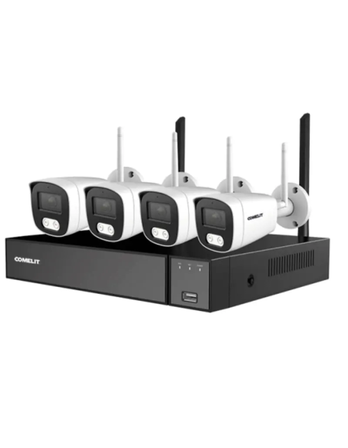 KIT Videovigilancia Comelit WI-FI NVR 4 canales y 4 balas WIKIT004S05NA