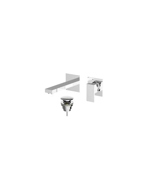 Mezclador de lavabo de pared Teorema Pilar 2 piezas con desagüe 9K318E11-001