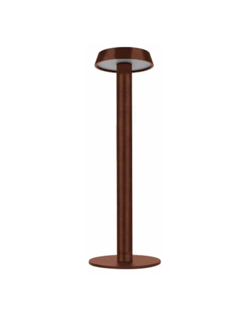 Lampada da tavolo a batteria Duralamp Marama 2W 1800-4000K Corten