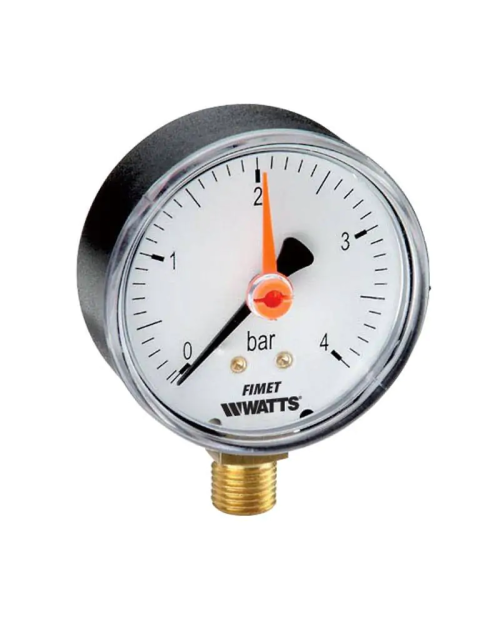 Watts radial connection pressure gauge for heating systems 3/8 10 bar PA4210BC05