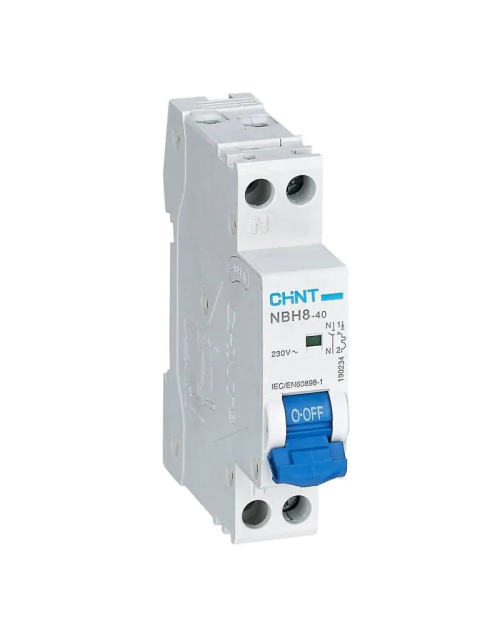 Kit de 12 interrupteurs magnétothermiques Chint NBH8-40 1P+N 10A 4,5kA C 1 module 190235