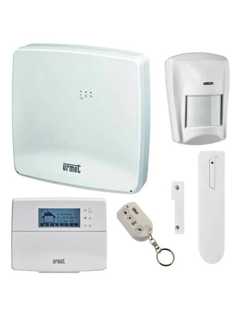 Kit anti-intrusión inalámbrico multifunción Urmet con GSM/IP 1051/911