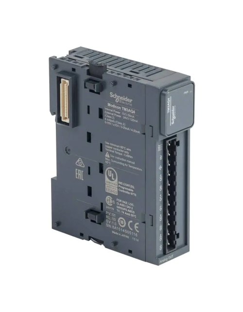 Módulo de salidas analógicas Schneider TM3 -10 - +10V IP20 TM3AQ4