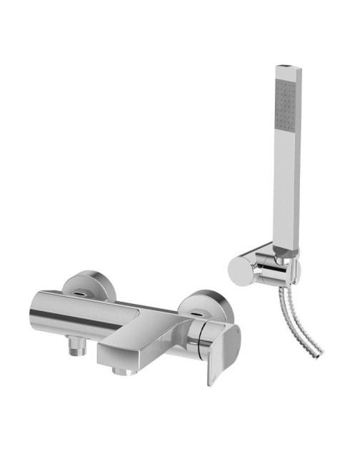 Paffoni Tilt external bath mixer with wall bracket TI023CR