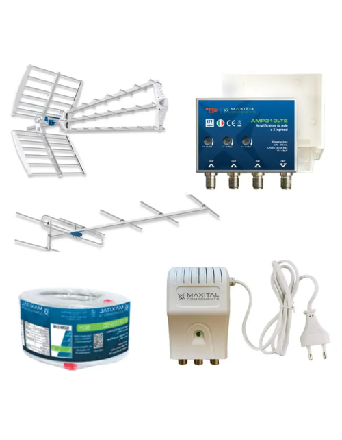 KIT Antenne FTE + alimentation + amplificateur + câble KITDTT6