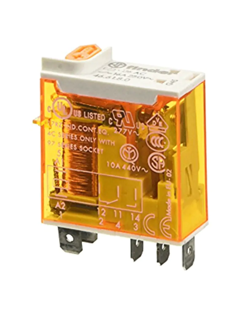 Industrial mini relay Finder coil 24V AC 16A 466180240040