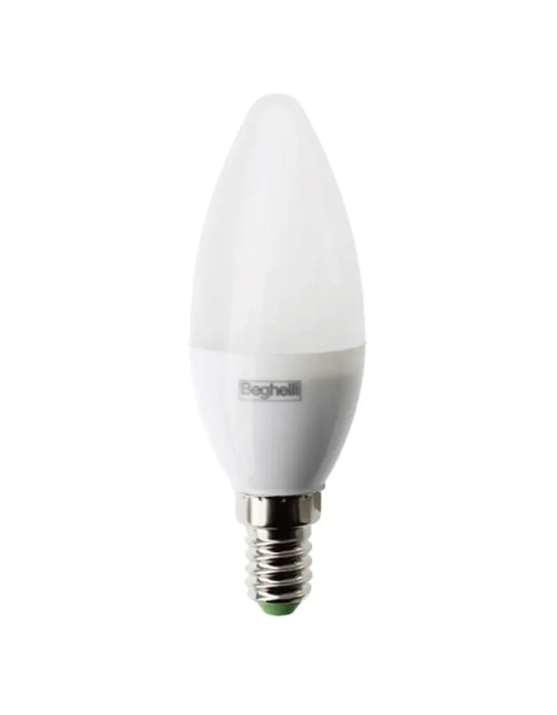 Beghelli Oliva bombilla LED E14 5W 3000K luz cálida 56980