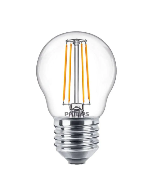 Ampoule sphère à filament LED Philips 6,5W culot E27 2700K PHILEDLUS60G2