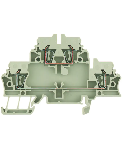 Abrazadera pasante modular Weidmuller 2,5 mm2 con resorte 1674300000