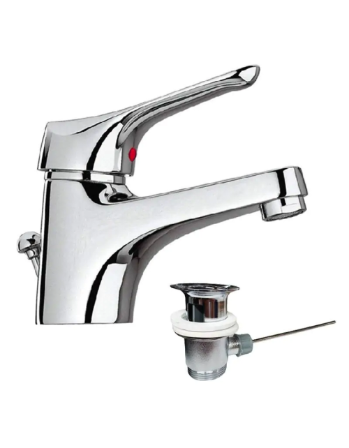 Miscelatore monocomando per lavabo Paini Pilot con scarico 04CR211P1