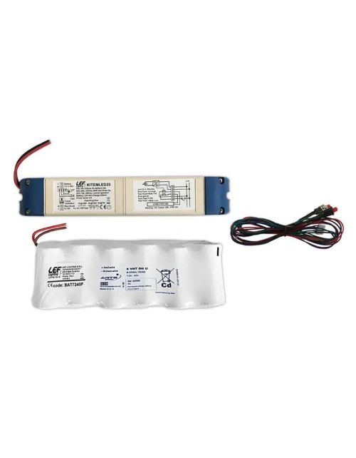 Kit d'urgence LEF pour lampes LED 230Vac/dc 7-20W IP20 KITEMLED20