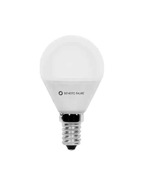 Lampadina Sfera a LED Beneito Faure 5,5W 3000K attacco E14 Dim 592563R-C3