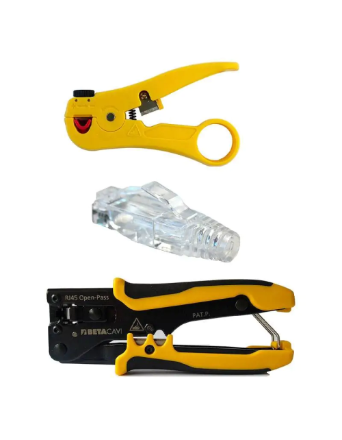 Beta Cavi Kit Crimping tool and Stripper for data cables and 100 KIT-RJ45 connectors