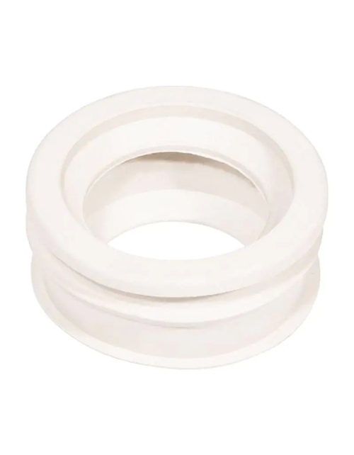 Abrazadera desagüe WC Idroblok 40x45 mm en goma blanca 0101146040