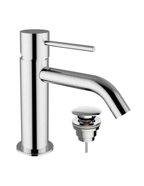 Miscelatore per lavabo Teorema Jabil 25 con scarico cromato 73305110X41