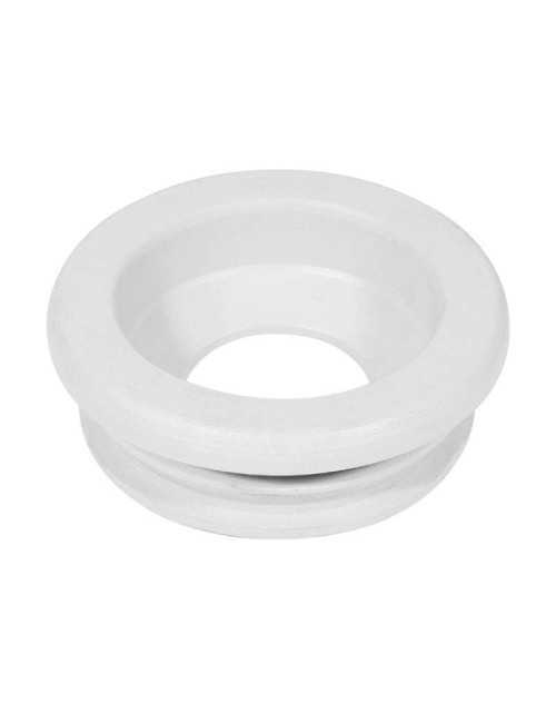 Abrazadera desagüe WC Idroblok 50x30 mm en goma blanca 0101135029