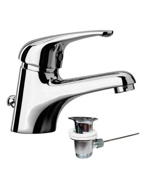 Paini Creta basin mixer with automatic waste 42CR211