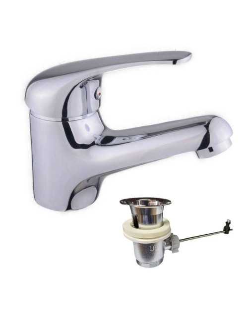 Single lever basin mixer Mc with lever and 1 1/4 waste