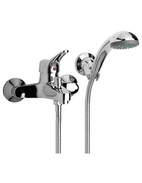 Paini Pilot bath mixer with hand shower and hose 04CR105P1