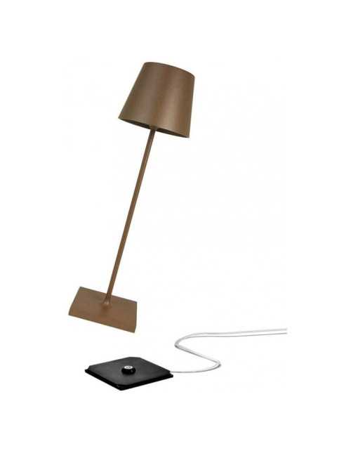Lampada da tavolo Ailati Poldina Pro 2,2W 3000K colore Corten LD0340R3