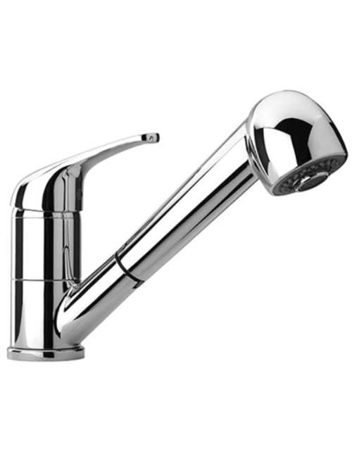 Paini Pilot single-lever sink mixer with pull-out shower 04CR568P1