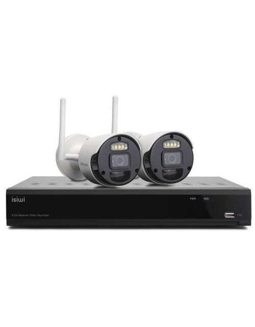 Kit Wireless Isiwi Connect S2 NVR 8 canali e 2 Telecamere IP ISW-K1N8BF2MP-2