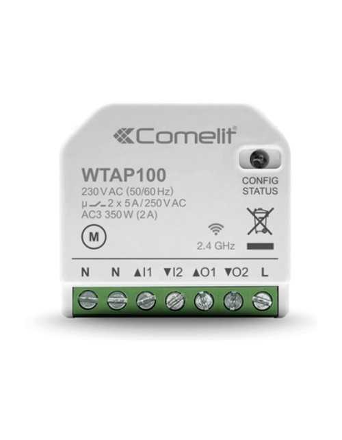 Modulo smart home Wi-Fi Comelit per gestione tapparelle 2 Uscite WTAP100