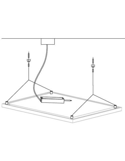 Kit de suspensión Nobile para paneles LED serie LPZ66 AZ7