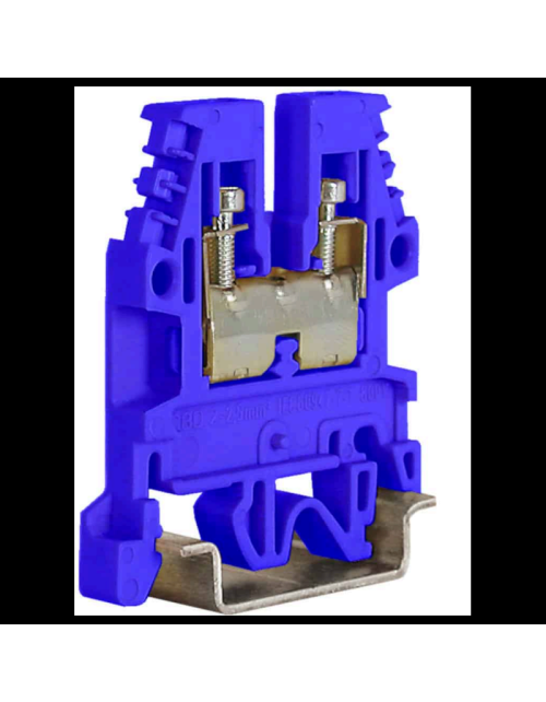 Bornera de paso estándar Cabur 2,5mm2 Azul CBX12