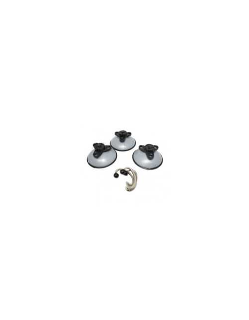 Maxi Suction Cups 3 Pieces Hang Everything Black Color 32000