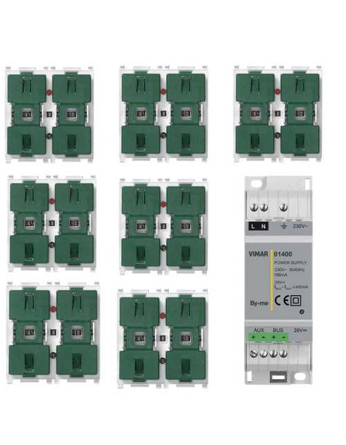 Vimar Kit domotique pour gestion de la lumière série Plana 0K14526