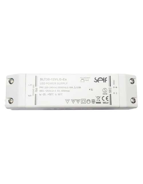 Alimentatore per LED Tecnel 30W 12V IP20 SLT30-12VLG-E