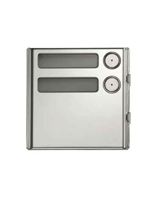 Urmet Sinthesi Steel module 2 button in anodized aluminum 1158/12