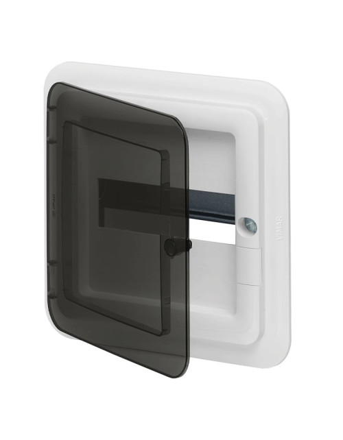 Cuadro de distribución Vimar empotrable 8 módulos DIN IP40 con puerta ahumada V53108