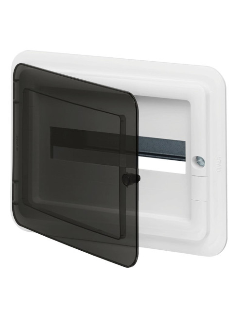 Cuadro de distribución Vimar empotrable 12 módulos DIN IP40 con puerta ahumada V53112