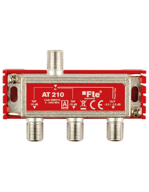 Derivatore TV FTE classe A terrestri e satellitari 1 uscita 2db e 2 uscite 10db