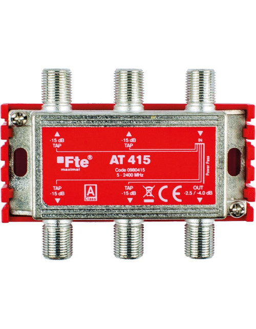 Derivatore TV FTE classe A terrestri e satellitari 1 uscita 4db e 4 uscite 15db