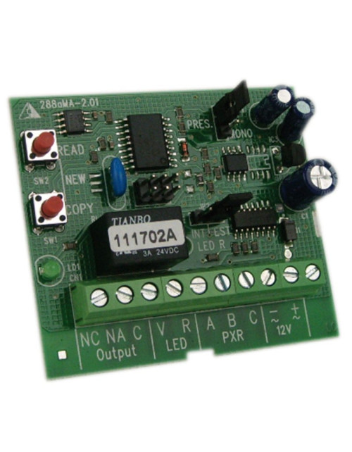 Placa para centrales de alarma antirrobo Hiltron para llaves de proximidad PX100