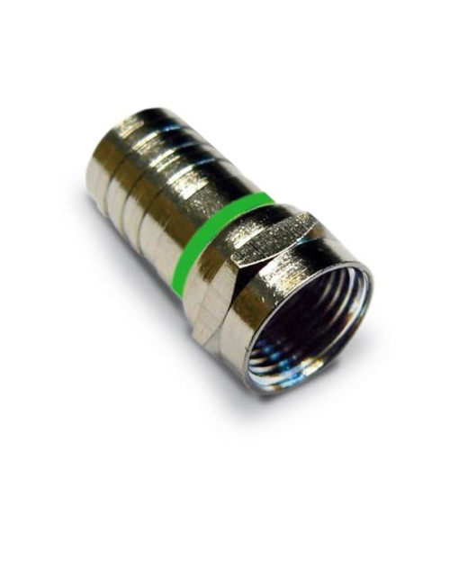 Connector for satellite and terrestrial TV cables type F with screw for 6.0mm cable 287190