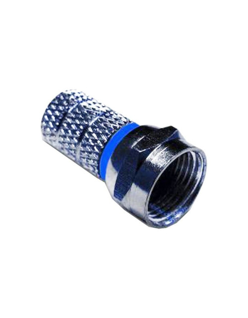 Connector for satellite and terrestrial TV cables type F with screw for 7.0mm cable 287192