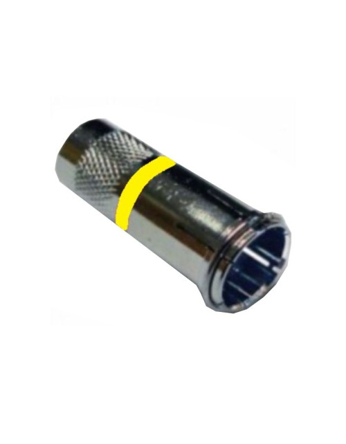 Quick connector for satellite and terrestrial TV cables type F with screw for 6.6mm cable 287195